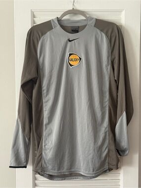 Vintage Nike LA Galaxy Long Sleeve Jersey - Gray - MLS 2000s Era